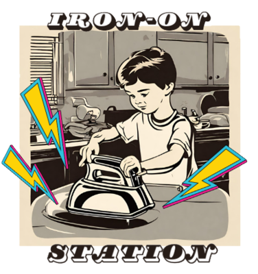 Irononstation, vintage 70s t-shirt iron-ons
